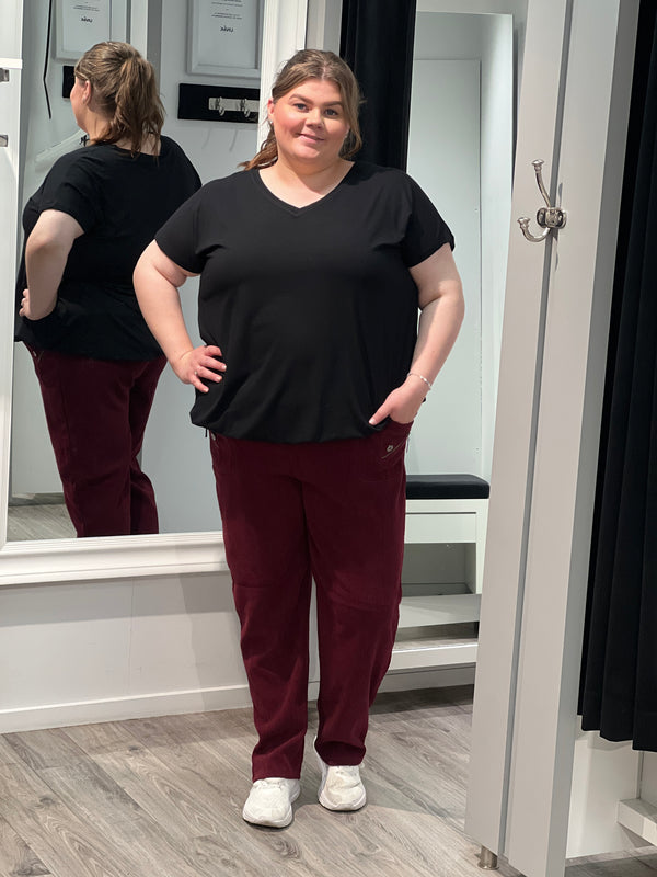 Cherry Berry Bukse Velvet Wine